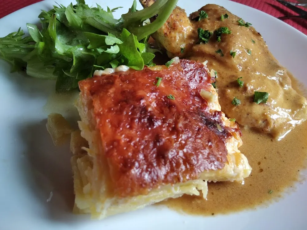 Poulet Et Gratin Dauphinois