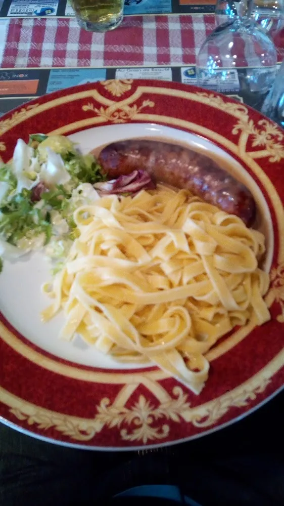 Saucisse Grille Tagliatelle Bolognese